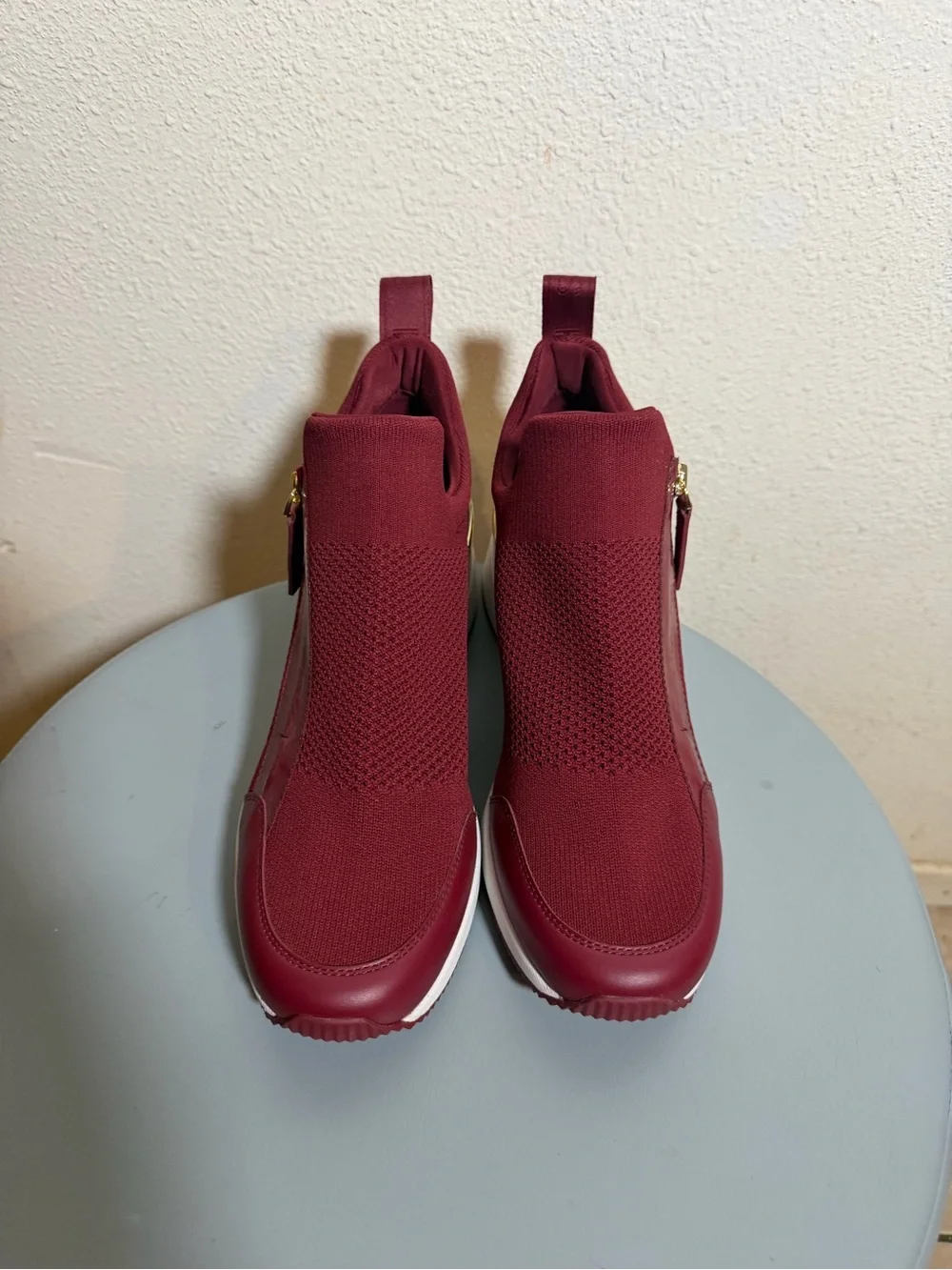 Michael Kors Women's Slip-On High-Top Sneakers in Wine